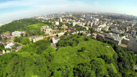 Sightseeing platform on Shchekavytsia Hill