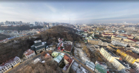 Sightseeing platform on Uzdykhalnytsia Hill